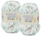 Bernat Baby Blanket Yarn - Big Ball (10.5 oz) - 2 Pack (Seafoam Print)